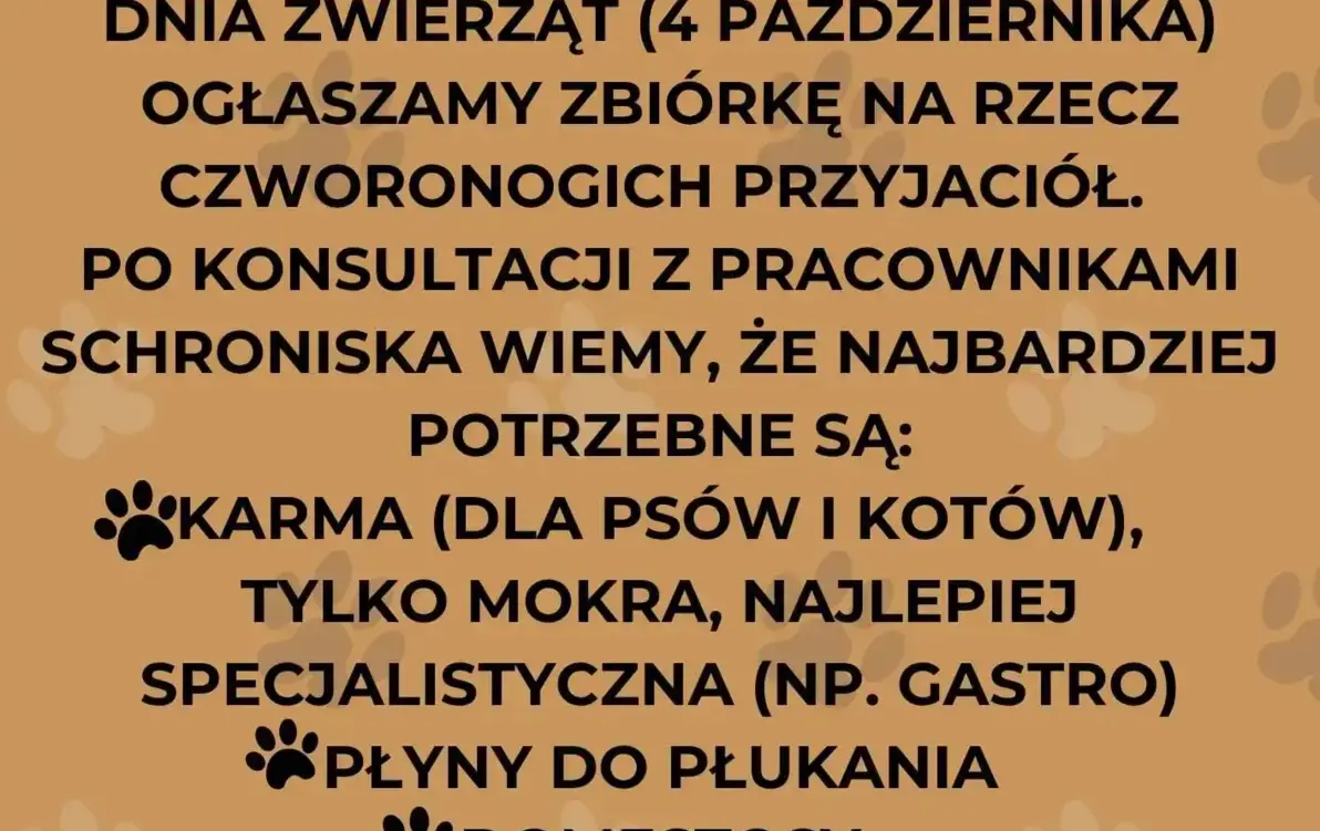 Zdjęcie do ZBI&Oacute;RKA DLA "PRZYTULISKA"