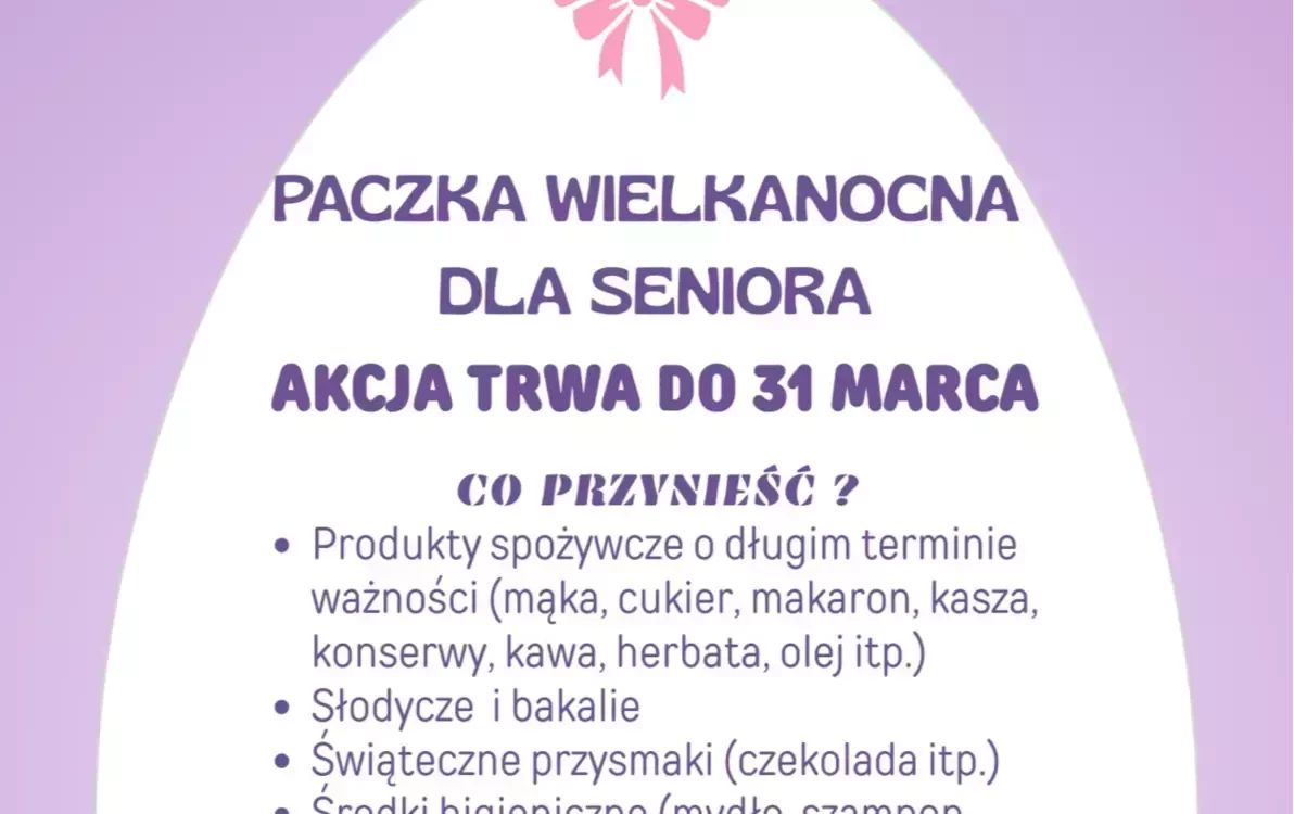 Zdjęcie do PACZKA WIELKANOCNA DLA SENIORA